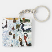 Slapen en uitgraven sleutelhanger (Achterkant)