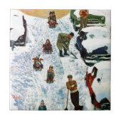 Slapen en uitgraven tegeltje (Voorkant)