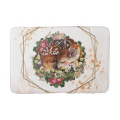 Slapen Fawn, Bruin Dier Graphic Art Badmat (Voorkant)