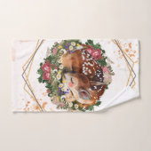 Slapen Fawn, Bruin Dier Graphic Bad Handdoek (Handdoek)