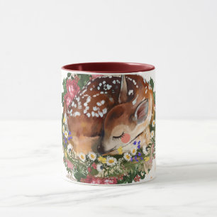 Slapen Fawn, Bruin Dier Graphic Mok