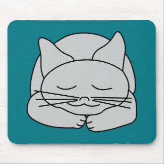 Slapen Grijze Kat Muismat