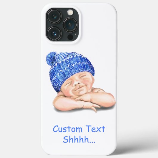 Slapen Happy Baby Grappige iPhone Case Aangepaste  (Achterkant)