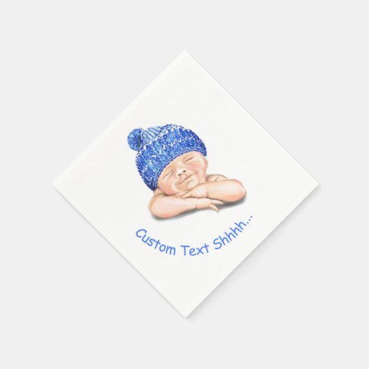 Slapen Happy Baby servetten - aangepaste tekst (Hoek)