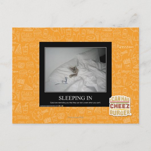 Slapen in briefkaart (Voorkant)