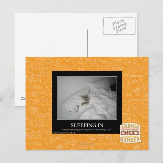 Slapen in briefkaart (Voorkant / Achterkant)