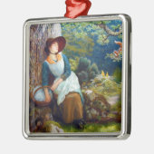 Slapen in de Bossen (door Arthur Hughes) Metalen Ornament (Links)