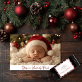 Slapen in hemelse vrede feestdagenkaart