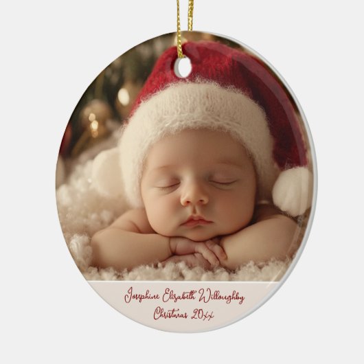 Slapen in hemelse vrede keramisch ornament (Links)