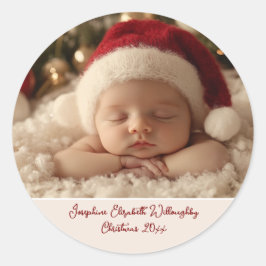 Slapen in hemelse vrede ronde sticker