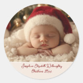 Slapen in hemelse vrede ronde sticker (Voorkant)