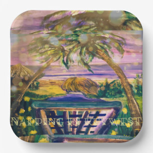 Slapen in Key West Leuk en Ontspannen Papieren Bordje