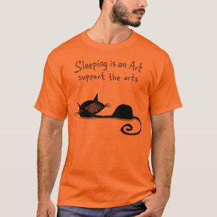 Slapen is een Shirt van de Kunstkat