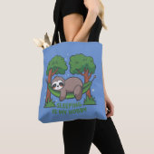 Slapen is mijn hobby tote bag (Dichtbij)