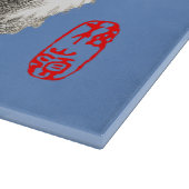 Slapen Japans Kat Zwart en Wit Snijplank (Hoek)