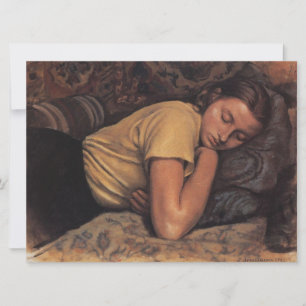 Slapen Katya (door Serebriakova) Kaart