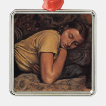 Slapen Katya (door Serebriakova)