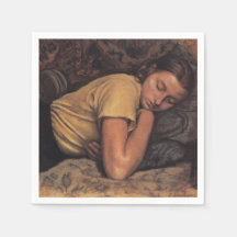 Slapen Katya (door Serebriakova)