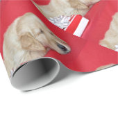 slapen kerst gouden retriever cadeaupapier (Rol Hoek)