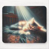 Slapen kitten in zonlicht muismat (Voorkant)