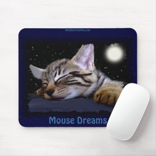 SLAPEN KITTEN Leuke Dierenliefhebber Mousepad Muismat (Met muis)