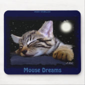 SLAPEN KITTEN Leuke Dierenliefhebber Mousepad Muismat (Voorkant)