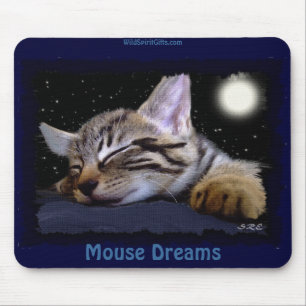 SLAPEN KITTEN Leuke Dierenliefhebber Mousepad Muismat