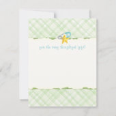 Slapen Lam & Man in Moon Baby Bedankt Opmerking (Achterkant)