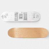 Slapen met de vissen persoonlijk skateboard (Horizontaal)