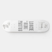 Slapen met de vissen persoonlijk skateboard (Horizontaal)