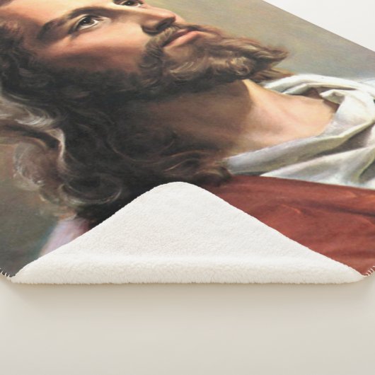 SLAPEN MET JEZUS SHERPA DEKEN (3/4)