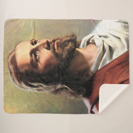 SLAPEN MET JEZUS SHERPA DEKEN (Voorkant (horizontaal))