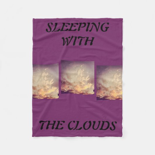 SLAPEN MET KLEURSTOFBLANKET FLEECE DEKEN (Voorkant)