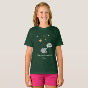 Slapen onder de sterren meisjes basic T-shirt