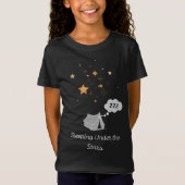 Slapen onder de sterren meisjes trui T-shirt (Voorkant)