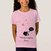 Slapen onder de sterren meisjes trui T-shirt (Voorkant)