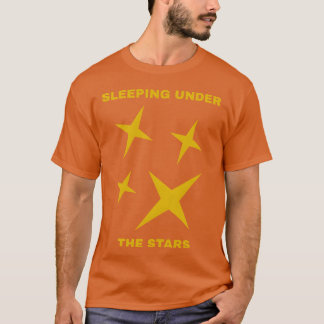 Slapen Onderde Sterren Camping vrienden T-shirt