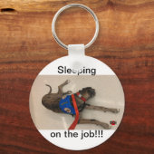 Slapen op de baan sleutelhanger (Voorkant)