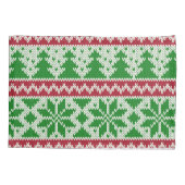 Slapen op een lelijke kersttrui kussensloop (Achterkant)