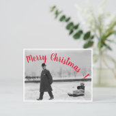 Slapen op ijs briefkaart (Staand voorkant)