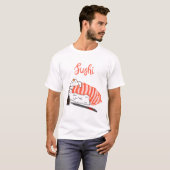 Slapen op sushi t-shirt (Voorkant volledig)