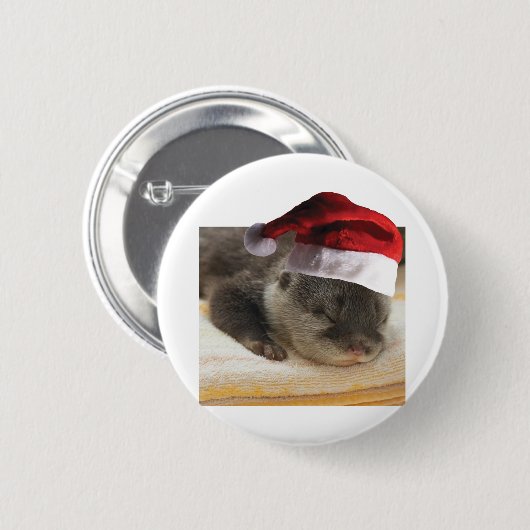 Slapen-Otter Ronde Button 5,7 Cm (Voorkant /achterkant)