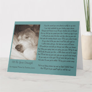 Slapen oude akita hond dier sympathie gedicht groo kaart