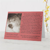 Slapen oude akita hond dier sympathie gedicht groo kaart (Gele Bloem)