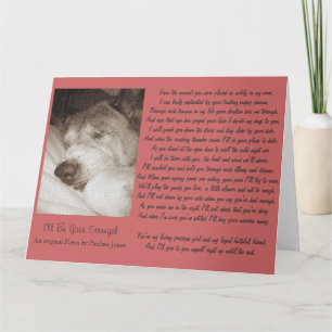 Slapen oude akita hond dier sympathie gedicht groo kaart