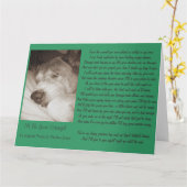 Slapen oude akita hond dier sympathie gedicht groo kaart (Gele Bloem)