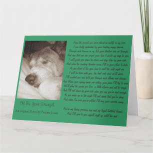 Slapen oude akita hond dier sympathie gedicht groo kaart