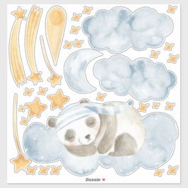Slapen Panda Beer Childs Slaapkamer Set van Wall Sticker