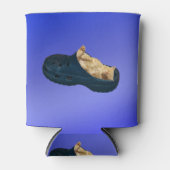 Slapen pluizige kitten in croc schoen, blikjeskoeler (Voorkant)