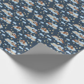 Slapen Puppies: Good Night Pattern Cadeaupapier (Hoek)